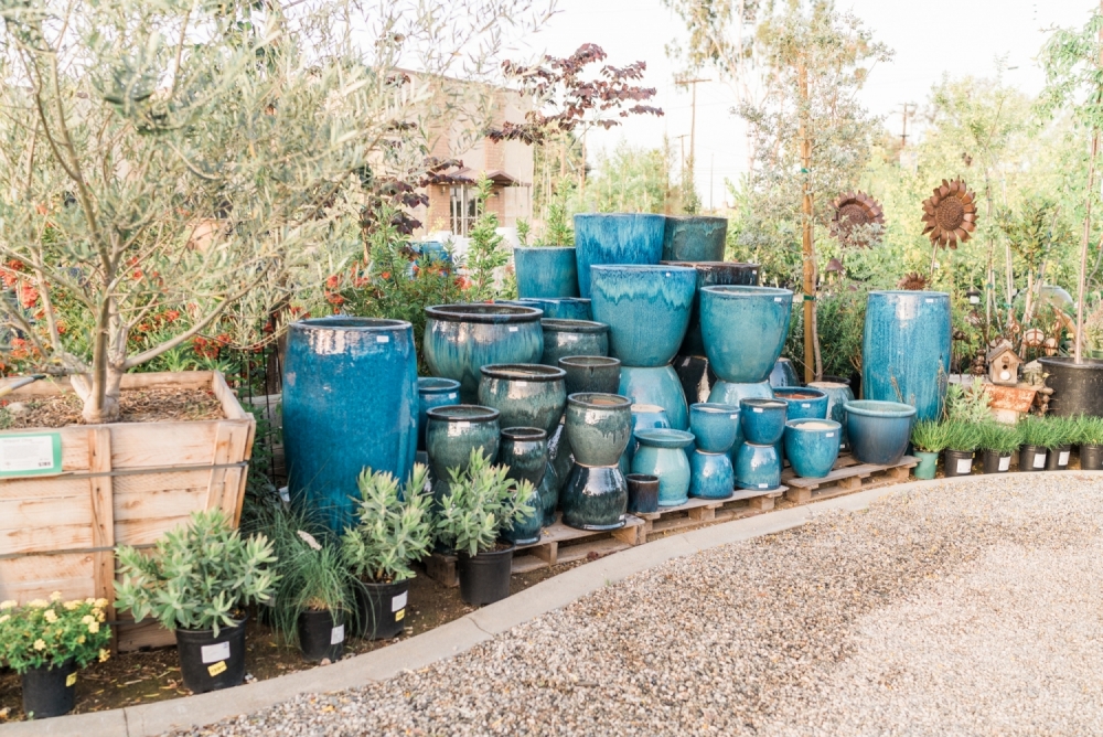 Blue large pots