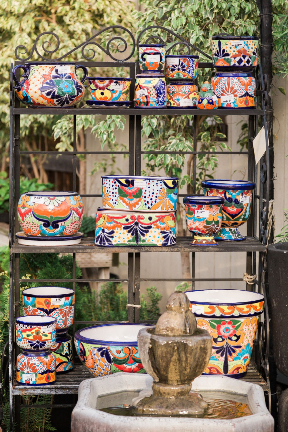 Colorful pots