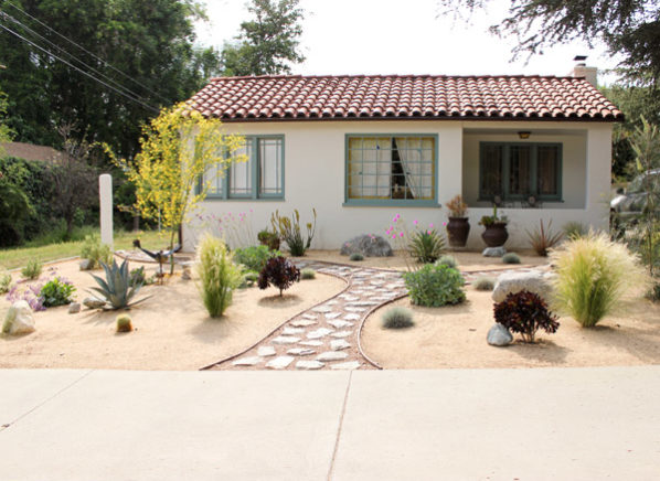 Landscape Redesign Front lawn view