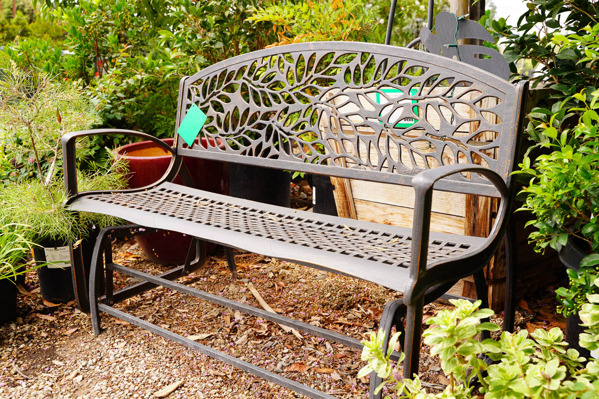 Decorative Leaf Bench