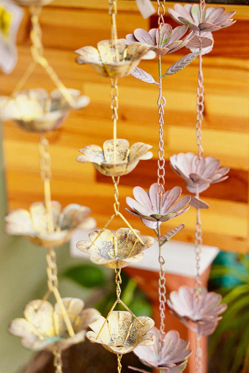 Metal Hanging Flowers