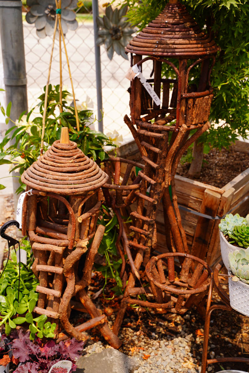 small decorative wood treehouses